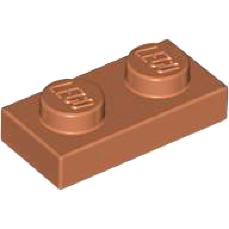 Plaat 1x2 Dark Orange